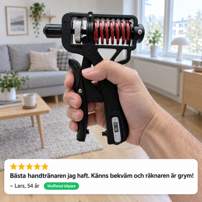 HandGrip™ – Ergonomisk Handtränare med Räknare (5–165 kg)